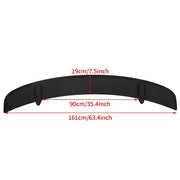 DURAFORCE Fits Dodge Charger 2011-2023 Rear Trunk Wing Spoiler Factory Style Black ABS 1PC