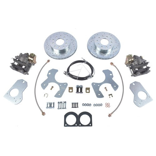DURAFORCE For 1978-88 G Body Chevy Pontiac Rear Disc Brake Conversion Kit Drilled Rotor