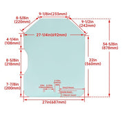 DURAFORCE Door Glass Window For Bobcat S220 S250 T110 T140 T180 T190 Skid Steer #6729776