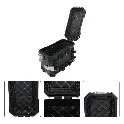 DURAFORCE 36L Motorbike Hard Side Saddlebag Box Trunk Tour with Support Racks 2×Side Case