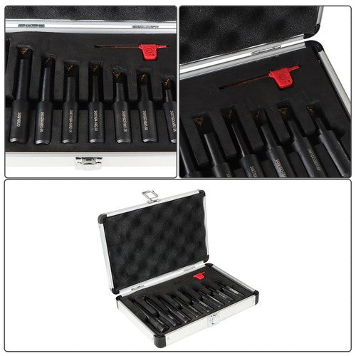 DURAFORCE 90 Degree 3/4" Shank Indexable Boring Bars Round Shank Boring Bars 8 PCS