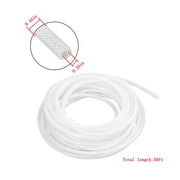 DURAFORCE Plastic Vinyl Tubing 50 ft High Pressure Clear Braided Hose 1/4" ID × 7/16" OD