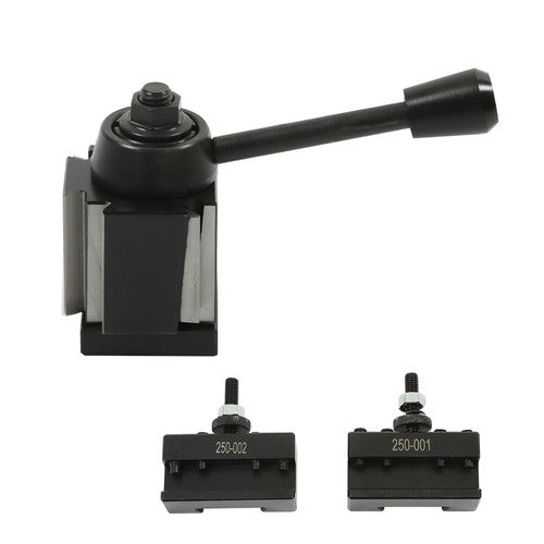 DURAFORCE 3Pcs Tool Post Wedge Type Quick Change Tool Post Swing Up To 8 Inch OXA 250-000