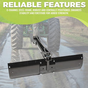 DURAFORCE 40" For UTV/ATV Adjustable Sleeve Hitch Tow Behind Rear Scrape Blade Attachment
