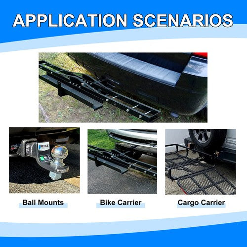 2 Trailer Hitch for Camper RV Trailers 5th Wheel Bike Rack Mount Adjustable