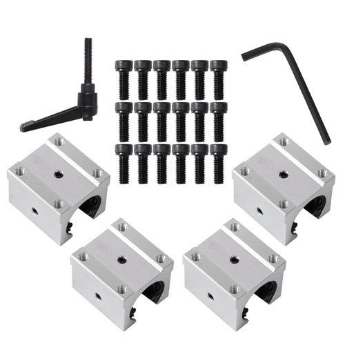 DURAFORCE 4 Pcs SBR20UU and 2Pcs SBR20-2200mm Carriage Bearing Blocks Linear Bearings