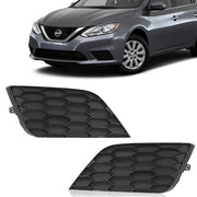 DURAFORCE Pair Front Bumper Fog Light Cover for Nissan Sentra 2016-2019 Left Right