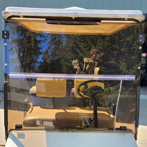 DURAFORCE Tinted Fold Down Golf Cart Windshield Windscreen For EZGO Marathon 1986-1994.5