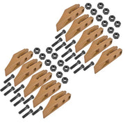 DURAFORCE 6684447 Trenching Bucket Teeth 10PK with Bolts and Nuts 20PK for 5/8" Bucket Lip