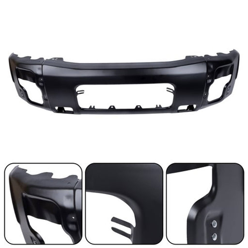 DURAFORCE Bumper Assembly Front Lower Steel Black Split Type For Nissan Titan 2004-2015