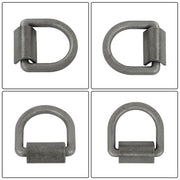 DURAFORCE Heavy Duty 3/8" Weld-On D Rings 5000 lbs MBS 12 Pack for Trailers & ATVs