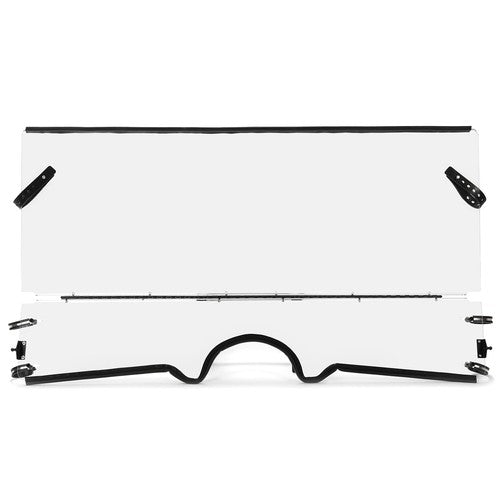 DURAFORCE 1/4" Clear Front Folding Full Windshields For 04-13 Yamaha Rhino 450 660 700 UTV