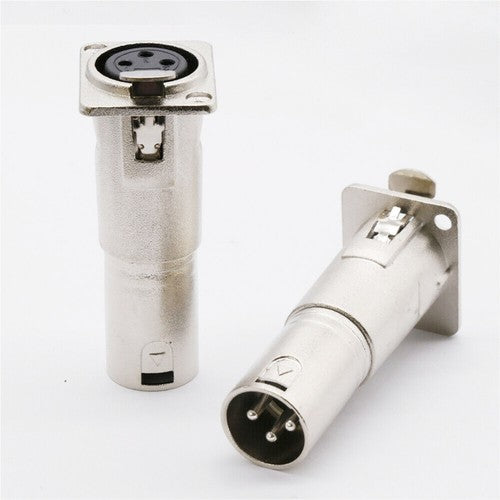 XLR Female To Male Audio Pass Thru Feed Panel Mount Connector Adapter 4 Pack