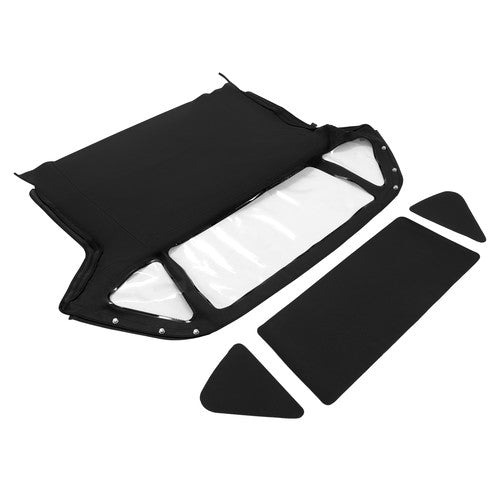 DURAFORCE Convertible Soft Top w/ Clear Window Black Sailcloth Vinyl For MG Midget 1970-80