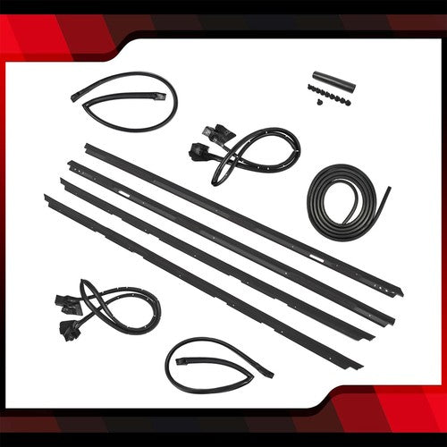 DURAFORCE Fits 83-88 Monte Carlo SS 9pc Roof Rail Window Trunk Seal Weatherstripping Kit