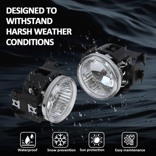 DURAFORCE Front Bumper Fog Lights Lamps for Subaru WRX STI 2013-2014 Bulbs LH&RH Pair