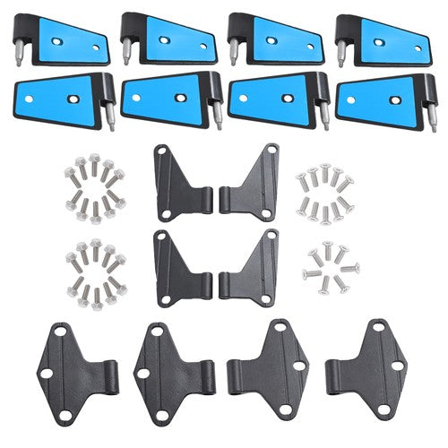 DURAFORCE Suitable For Jeep Wrangler 2007-2018 16PCS Car Replaced Parts Door Black Hinges