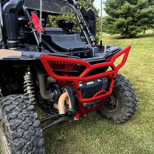 DURAFORCE Red Heavy Duty Rear Bumper Guard for Polaris RZR XP 1000 XP4 1000 2014-2018
