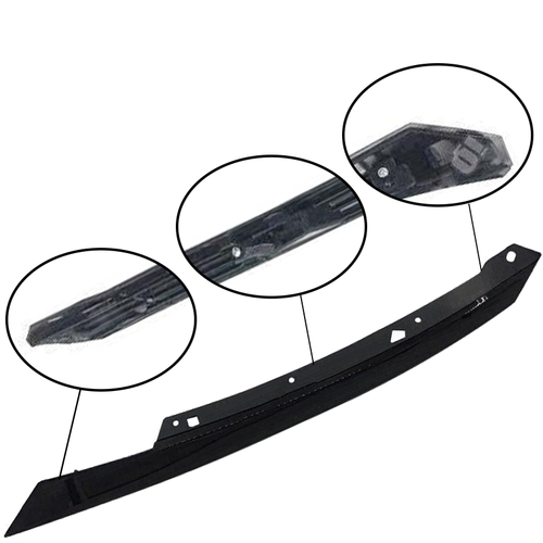 For 2016-2021 Honda Civic Driver Side Black Grille Headlight Eyelid Molding Trim
