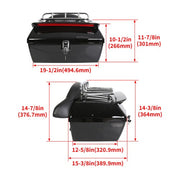 DURAFORCE For Touring Universal Luggage Trunk & Tail Light & Backrest & Luggage Rack