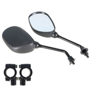 DURAFORCE US For Honda Yamaha ATV Rear View Side Mirrors 7/8" Handlebar Mount New