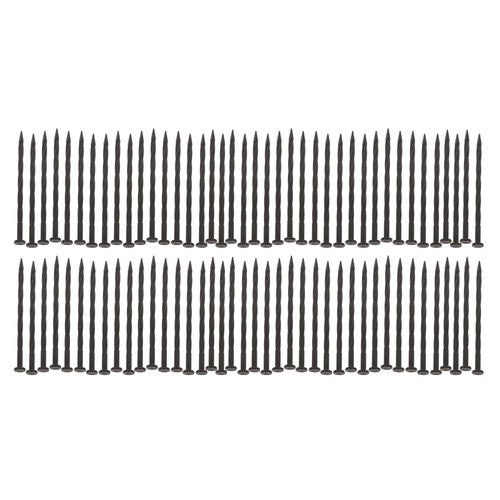 DURAFORCE 80PCS 8 Inch Plastic Landscape Anchoring Spikes, Garden Spiral Landscape Spikes