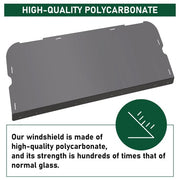 DURAFORCE Tinted Rear Windshield Back Window For Polaris RZR XP 1000 / 4 1000 2014-2023