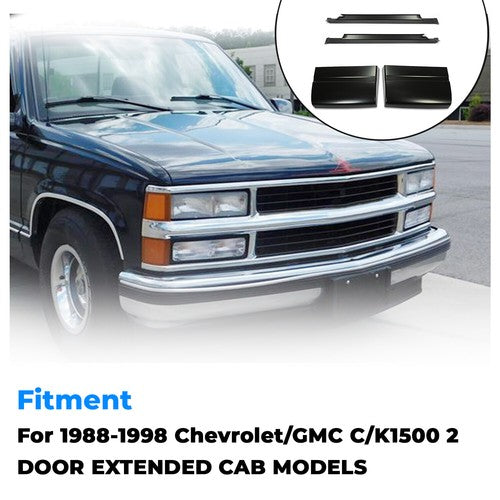 Rocker Panel Cab Corner Kit for 88 98 Chevy GMC C K 15 25 3500 2DR Extended Cab