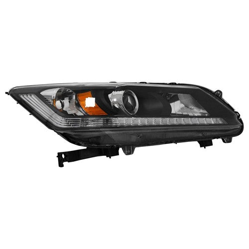 DURAFORCE Projector Headlights Halogen Headlamps Set for 2013-2015 for Honda Accord Sedan