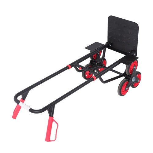 DURAFORCE W/ 6 TPR Wheels Stair Climbing Hand Truck Capacity:440lbs Telescoping Handle