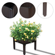 DURAFORCE Raised Garden Bed Outdoor Elevated Planter Box Herbs Flowers Plants Vegetables