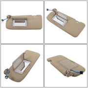 DURAFORCE Beige Plastic Driver Side Sunvisor With Lights And Mirror For 17-22 Honda CR-V
