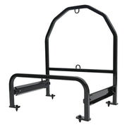 DURAFORCE Powder Coated Steel Spare Tire Carrier For Super Singles Adjustable Semi Truck