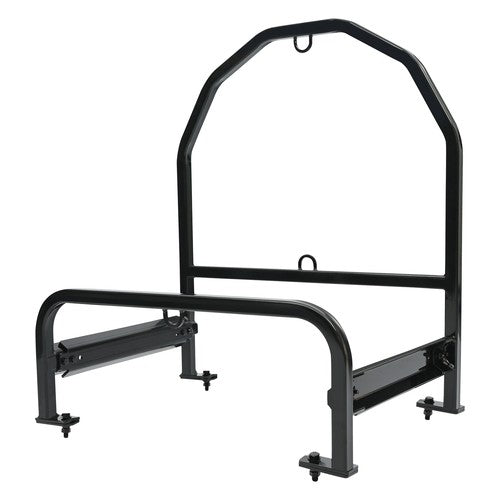 DURAFORCE Powder Coated Steel Spare Tire Carrier For Super Singles Adjustable Semi Truck