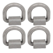DURAFORCE 4 Pack 3/4" Heavy Duty Weld On Forged D Rings with Welding Clips, 26,500 lbs