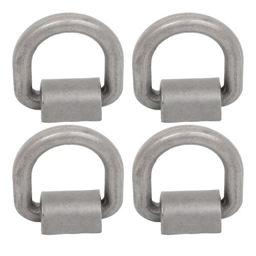 DURAFORCE 4 Pack 3/4" Heavy Duty Weld On Forged D Rings with Welding Clips, 26,500 lbs