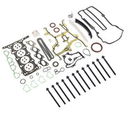 DURAFORCE Head Gasket Bolts Kit + Timing Chain Kit for Chevy Cruze Sonic Buick Encore 1.4L