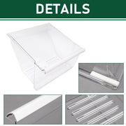DURAFORCE Clear Crisper Pan Bottom Drawer For Whirlpool Refrigerator WP2188664 2188664