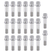 DURAFORCE A0009900907 Wheel Lug Bolts Nuts (×20) Set for Mercedes-Benz S500 S55 AMG CL600