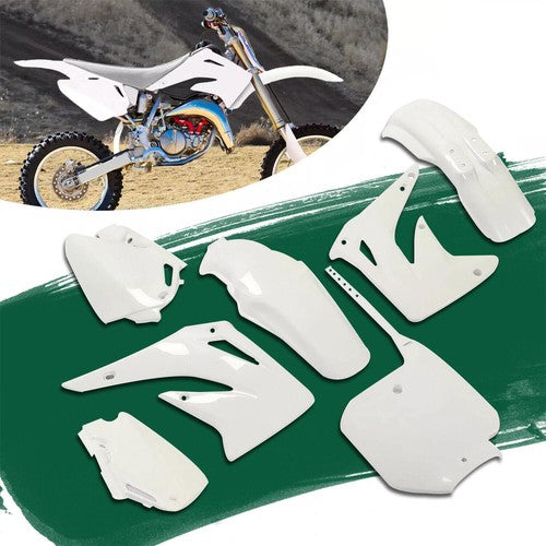 DURAFORCE White Restyled Plastic Kit Shrouds Fenders Fairing For Honda CR85R CR85RB 03-07