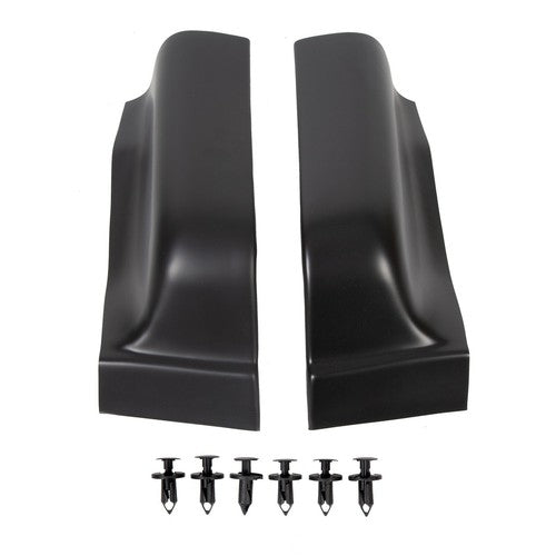 Black ABS Cab Corner Covers For Ford F150 Crew Cab 2004 2005 2006 2007 2008