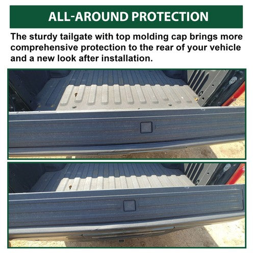 DURAFORCE For 15-20 Ford F150 Tailgate Flexible Step Molding Cover W/ Release Button