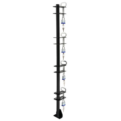 DURAFORCE For Enclosed/Open Trailer Pair 4 Place Lockable Weeder Trimmer Rack Holders