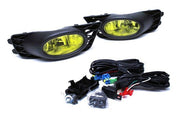 DURAFORCE Yellow Lens Fog Lights Kit Front Bumper Grille for 09-11 for Honda Civic 4Dr