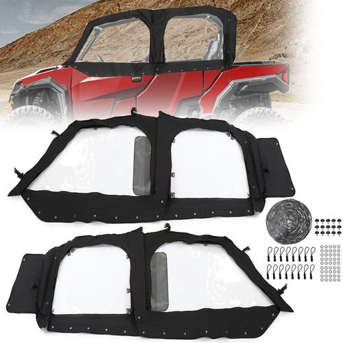DURAFORCE Soft Cab Enclosure Upper Doors for Polaris General XP 4 1000 2 Pieces Left and Right
