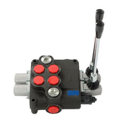 DURAFORCE 32 GPM 2 Spool 3600 PSI Hydraulic Directional Control Valve Double Acting SAE 16
