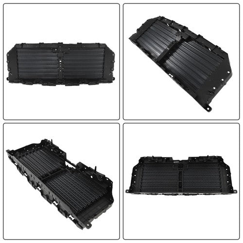 DURAFORCE ML3Z-8475-A For 21-22 Ford F-150 Radiator Upper+Lower Grille Shutter W/O Motor