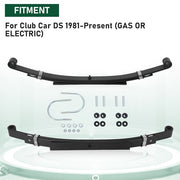 DURAFORCE Heavy Duty Rear Leaf Springs 3 Leaf Suspension For Club Car DS Golf Cart 1981-Up