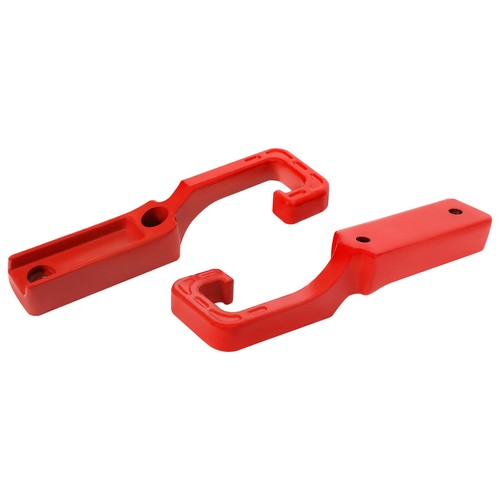 DURAFORCE Pair Red Steel Tow Hooks Kit For Jeep Grand Cherokee WK2 2015-2023 2016