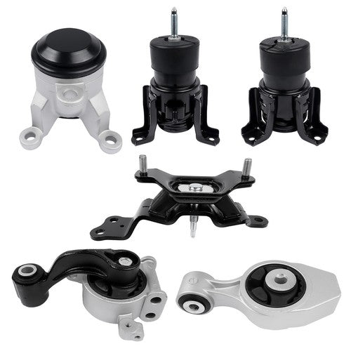 DURAFORCE 6Pcs Motor & Trans Mount Set for Nissan Pathfinder 3.5L FWD for Auto Trans 13-16